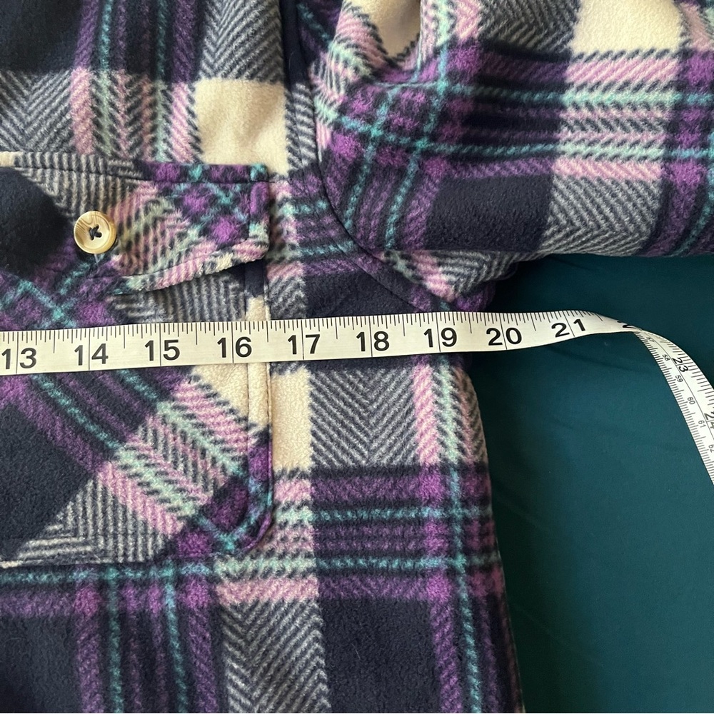 Soho Threads Flannel Sherpa Shacket - image 7